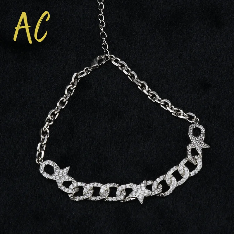 

Gold Plated Trendy Bracelet For Women Cubic Zirconia Pave Stars Women Bracelets Fashion Jewelry Wedding Party Birthday Gifts