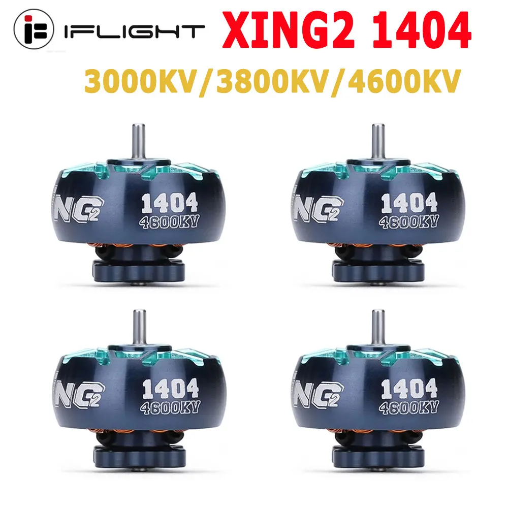 Зубочистка IFlight XING2 2. 0 3000KV/3800KV/4600KV 2-4S, сверхлегкая конструкция, unibell мотор, совместимый с 3-4-дюймовым пропеллером для FPV дрона