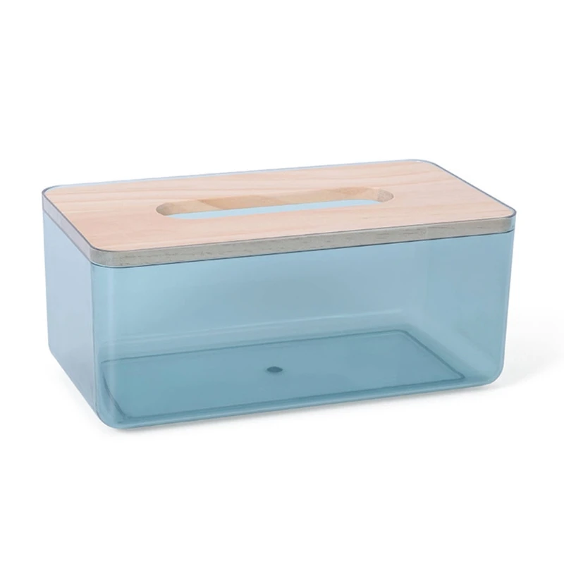 

Transparent and Simple Paper Box, Household Living Nordic Minimalist Creative Pumping Box for Home and Office Decor