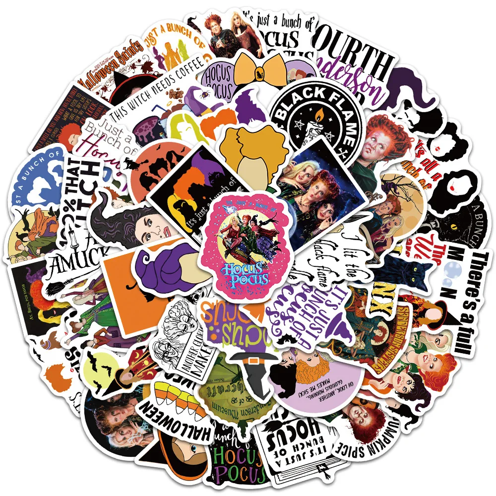 

Наклейки на Хэллоуин «ведьма», 10/30/50 шт.