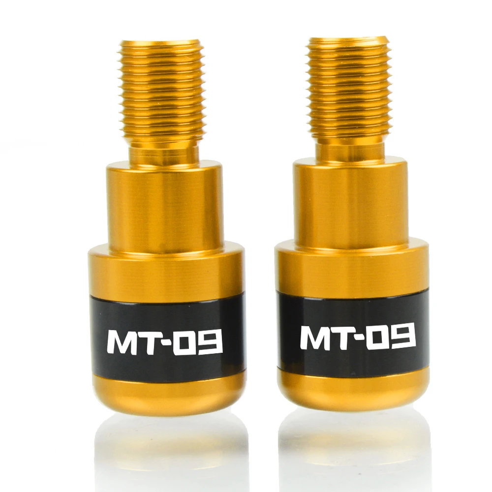 gold Для YAMAHA MT09 MT09- мотоцикл 7/" 22 мм руль заканчивается Захваты ползунок обработчик наконечники велосипедного руля - Цвет: gold