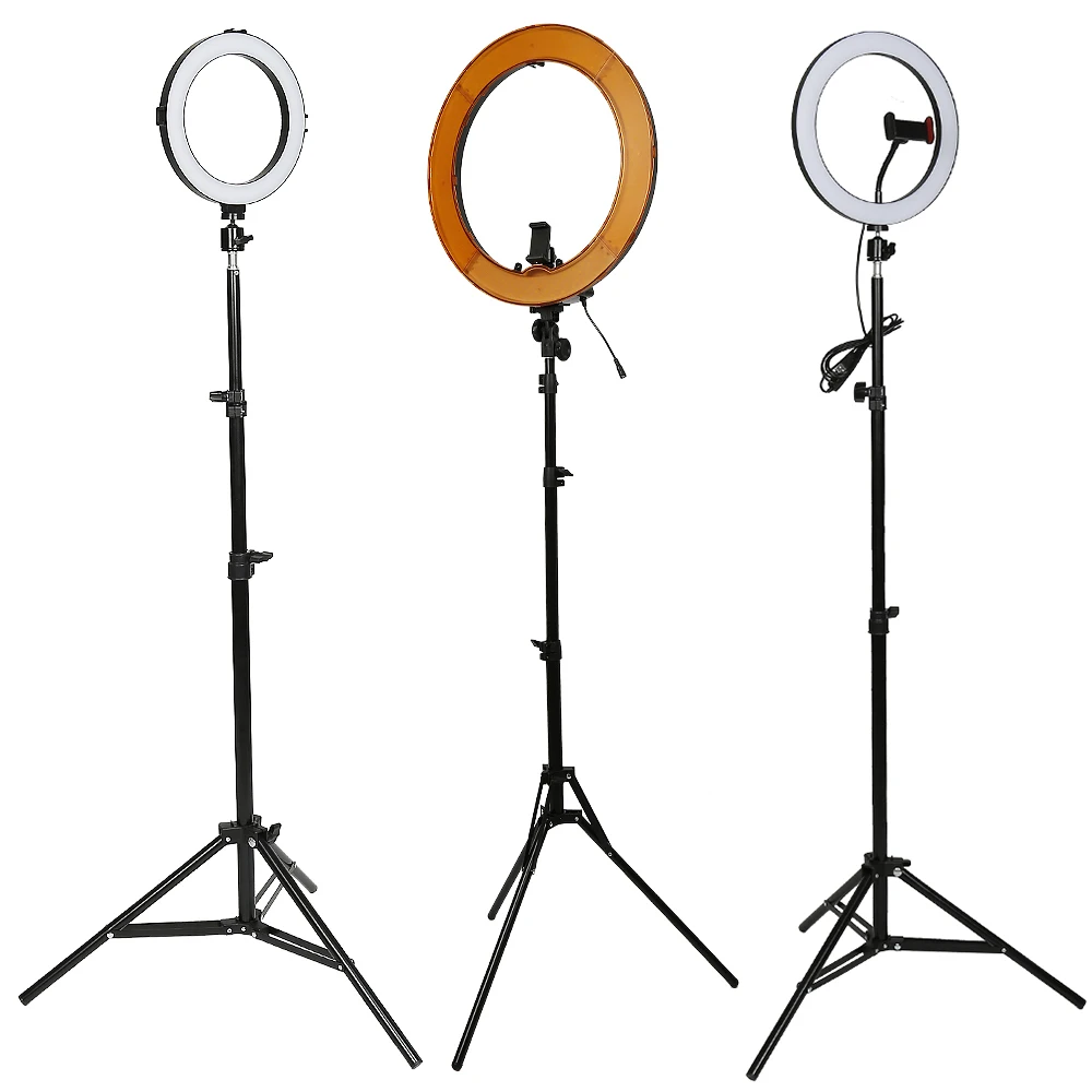 

26/16CM Photography Fill Lighting Phone Ringlight Tripod Stand Photo Led Selfie Remote Control For Phone Studio Live YouTube