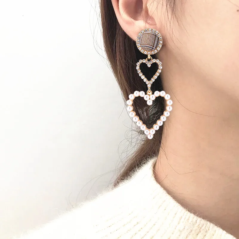 Серьги-подвески FYUAN в Корейском стиле женские висячие ювелирные украшения виде