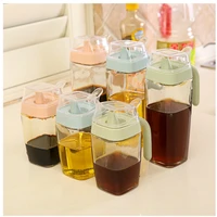 glass oil pot soy sauce vinegar bottle olive oil seasoning bottle kitchen supplies leak proof condiment oil bottle dispenser