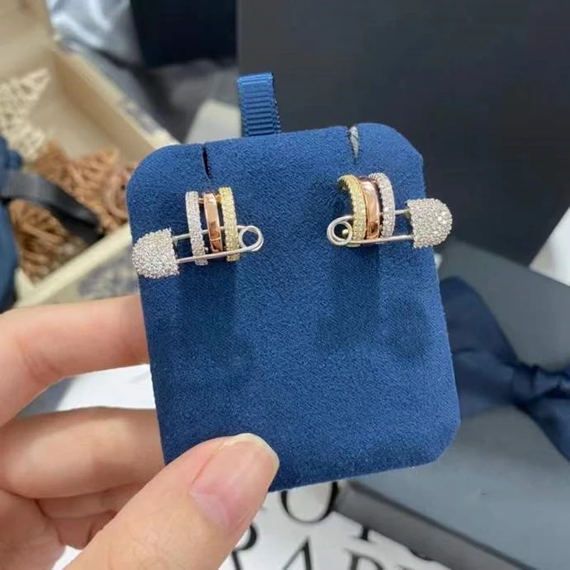 

925 sterling silver pin earrings for women light luxury fashion A brand design of high quality 1:1