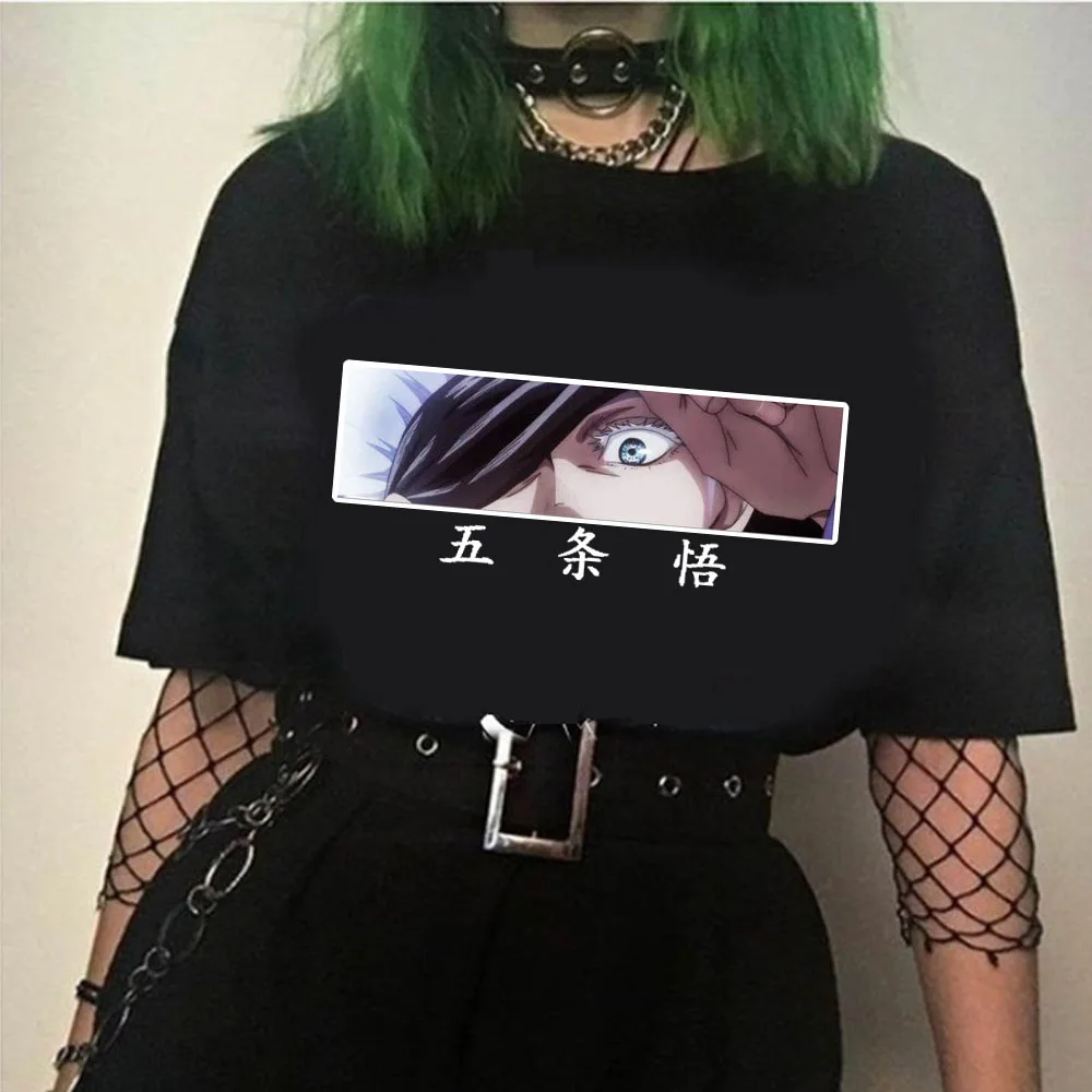 

Japanese Anime Gojo Satoru T-shirt Unisex Casual Loose Short Sleeve Shirt