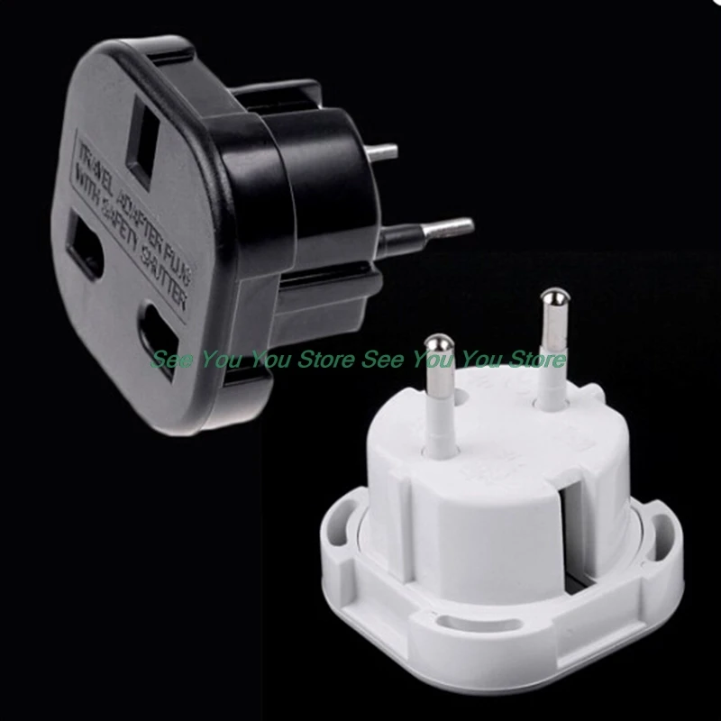 

Universal UK To EU Europe European Travel Charger Adapter Plug Converter 2 PiN Wall Plug Socket