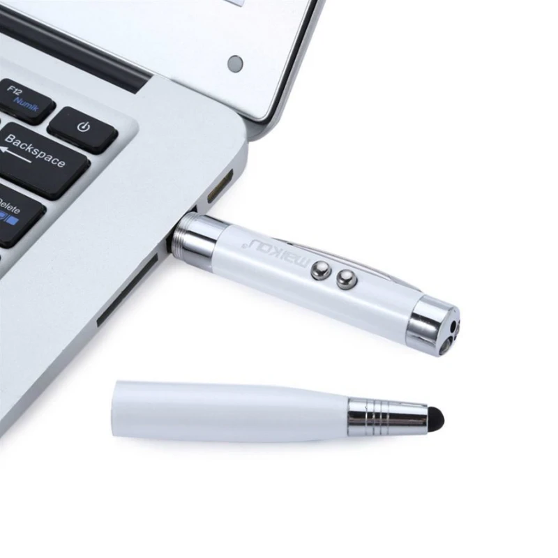 4 Colors Light Laser Pen Shape USB Flash Drive 8GB 16GB 32GB 64GB Usb Disk 2.0 Stylus Memory Stick Custom Logo | Компьютеры и офис