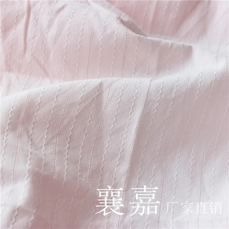 Белая хлопковая ткань жаккард из чистого хлопка ткани пастырской небольшой и