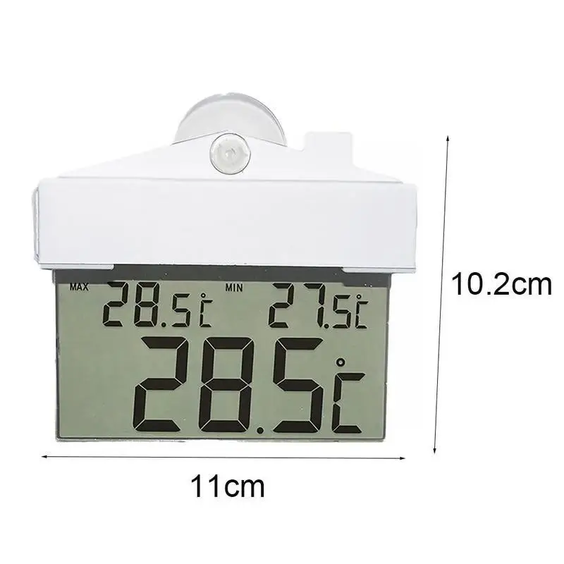 

Indoor Outdoor Temperature New Digital Transparent Hygrometer Display Indoor Home Humidity Thermometer Meter Station Window T7Z9