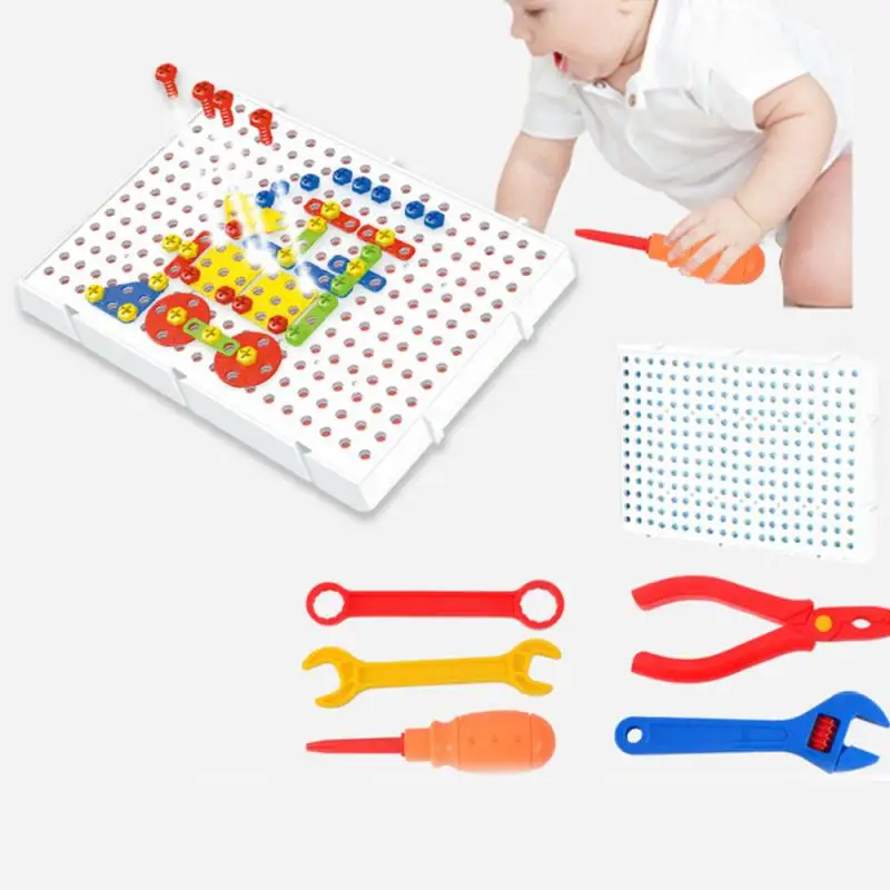 Детские игрушки-пазлы с дрелью и гайкой инструмент для 3D демонтажа Электрический