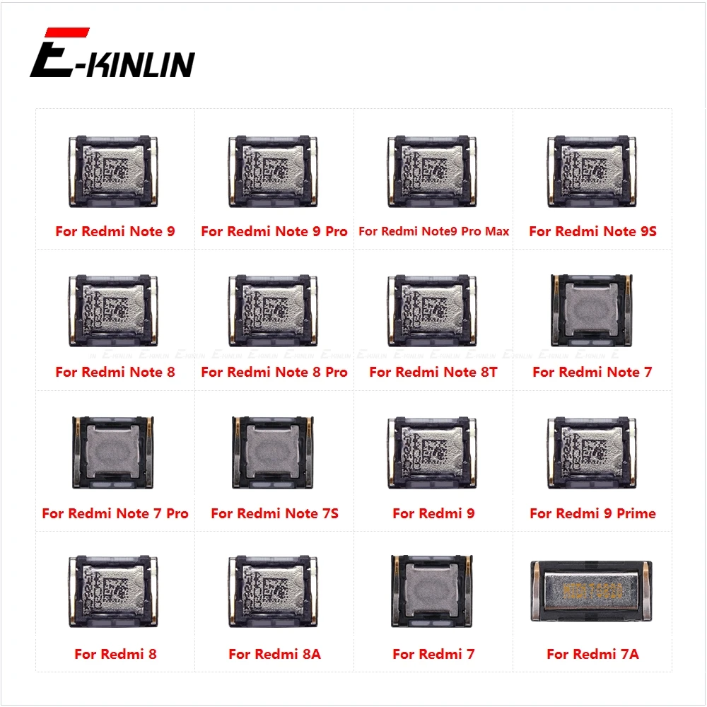 

10pcs/lot Top Front Earpiece Ear Piece Speaker For XiaoMi Redmi Note 9 8 7 Pro Max 8T 9S 7S 8A 7A Prime Replace Parts