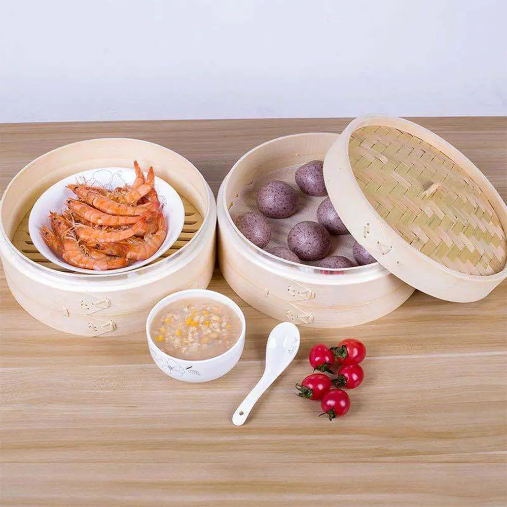 

Steamer Cooker Bamboo Basket Mantyshnica Dumpling Dim Sum Fish Rice Vegetable Snack Set Kitchen Cooking Tools Steamer With Cover