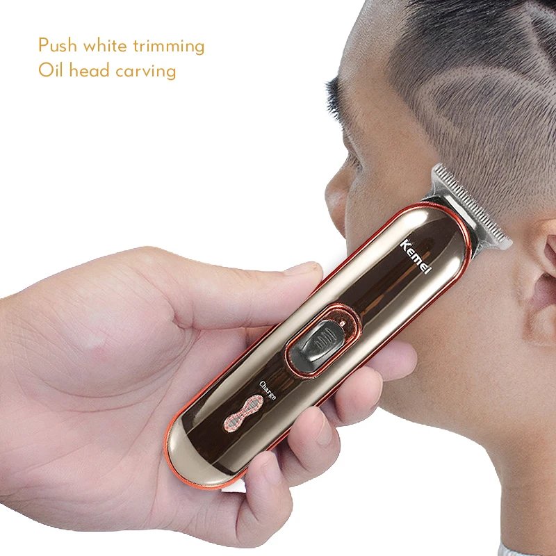 

Kemei Electric Hair Clipper Professional Hair TrimmerStainless Steel Blade Rechargeable Shaver for Men's Hair Cutting Machine