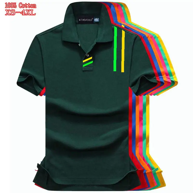 Мужская летняя рубашка-поло с коротким рукавом 2020 хлопок | одежда