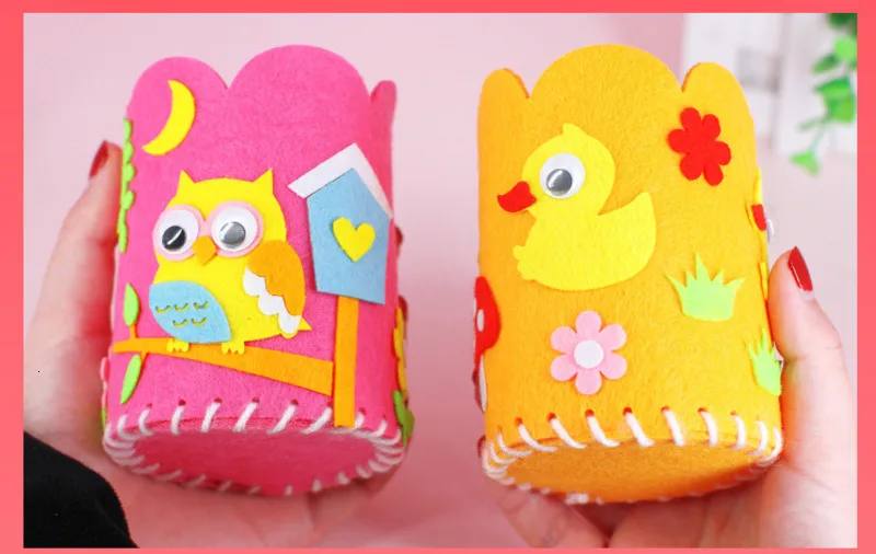 5 шт./компл. Дети DIY ремесло карандаш держатель Развивающие игрушки для детей