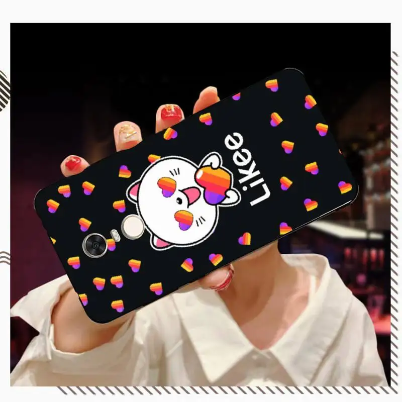 FHNBLJ Likee забавный кот медведь любовь сердце клиент высокое качество чехол для
