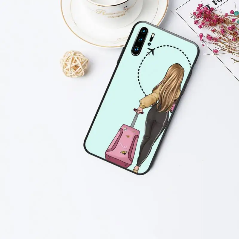 

Beautiful Girlfriend Back Phone Case For Huawei P40 P30 P20 Pro Mate 10 20 30 Pro Lite P Smart Y7 2019 Plus Nova 3I Cases Cover