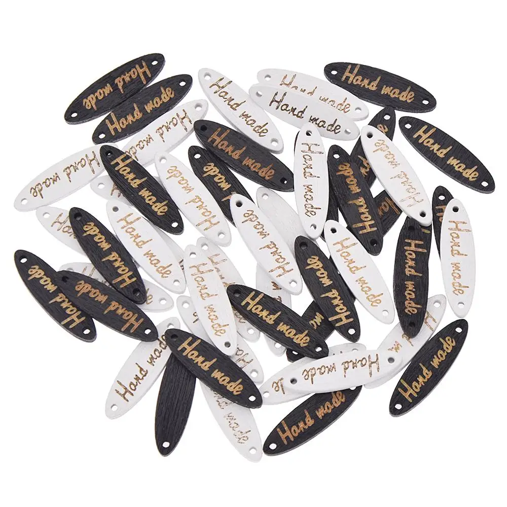 Разноцветные кожаные ярлыки ручной работы 50 шт. для влюбленных семейные подарки