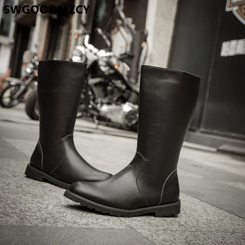 Ботинки мужские кожаные сапоги для верховой езды дизайнерская обувь роскошные