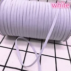 Новинка 345681012 мм 5 ярдов эластичные ленты для шитья катушка плоская эластичная лента белый шнур для рукоделия материалы для рукоделия