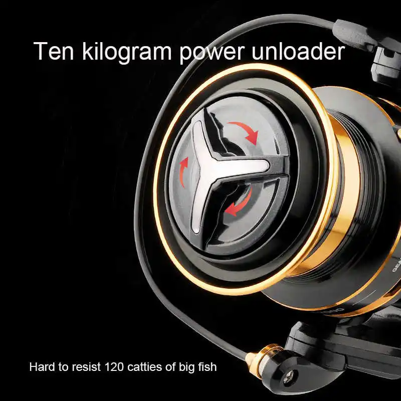 

2021 fishing coils spinning speed ratio 4.9:1 winter fishing equipment 10kg max drags 10000 11000 12000 sea fishing accessories