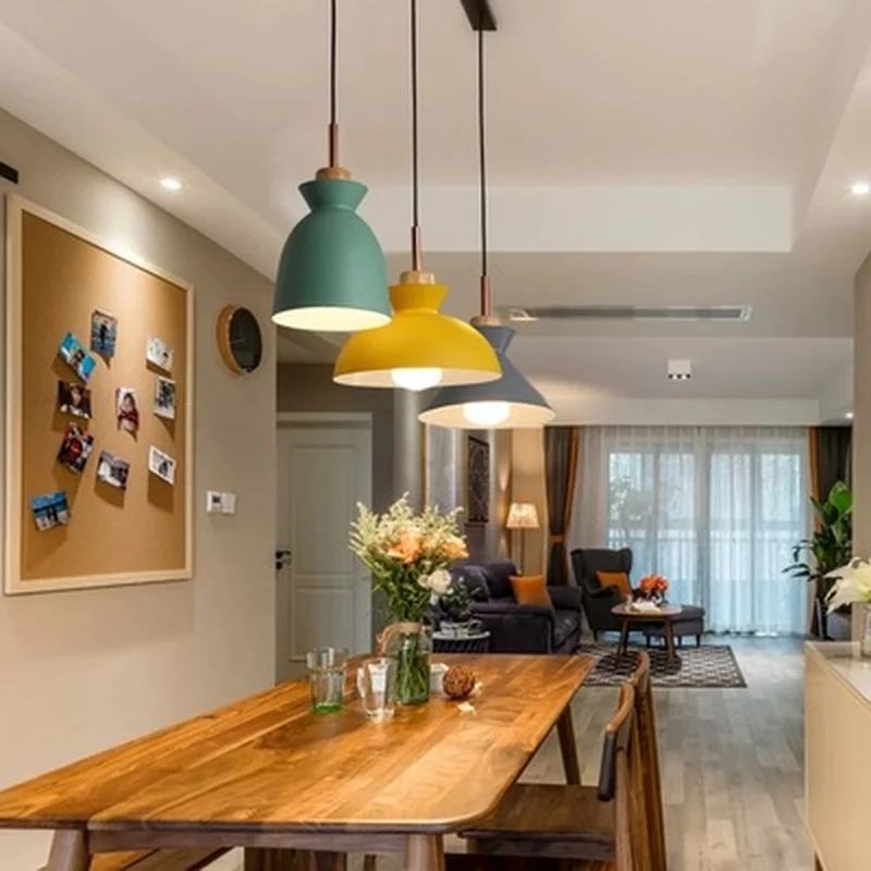 Набор из 3-х лампа для обеденного стола светильники мгновенной проявки Macaroon