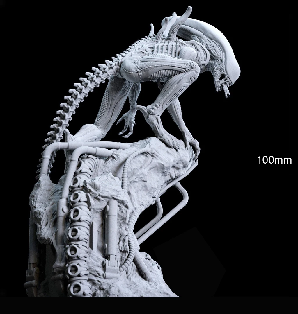 

100mm 10cm Resin Model Kits Alien Figure Unpainted No Color DW-027