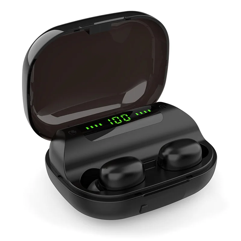 Auricolari-auriculares inalámbricos para teléfono móvil, audífonos con Bluetooth, con estuche para batería externa