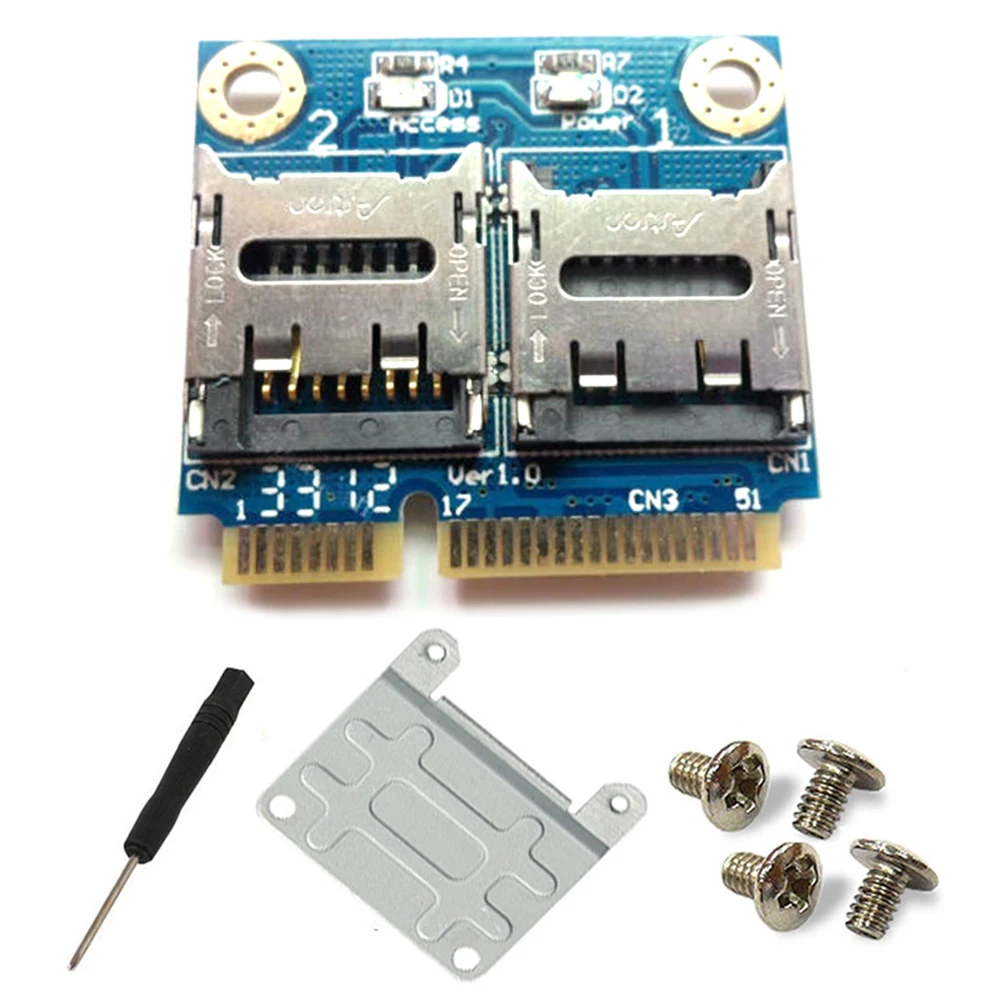 PCI-E к двойной микро высокой скорости для ноутбуков легкий мини USB кабель переходной портативный профессиональный кард-ридер