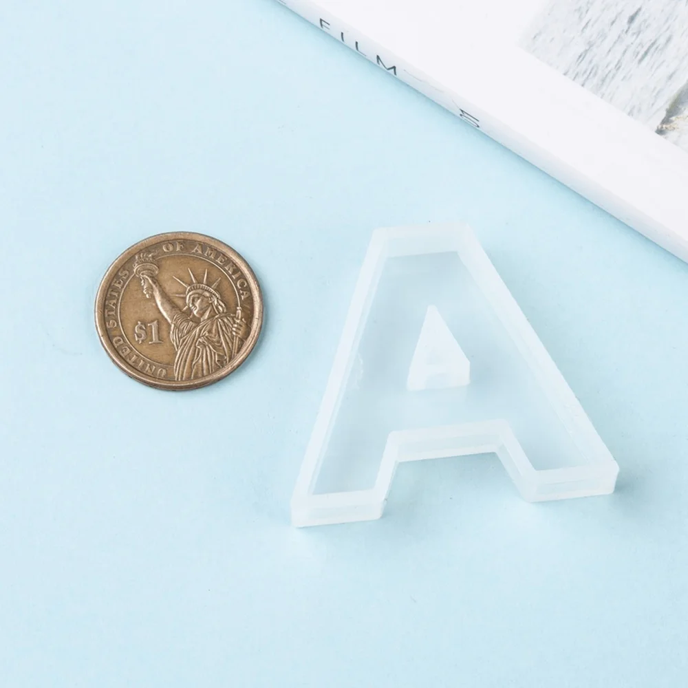 Силиконовые формы сделай сам с буквами A ~ Z 26 алфавитов форма для смолы инструмент