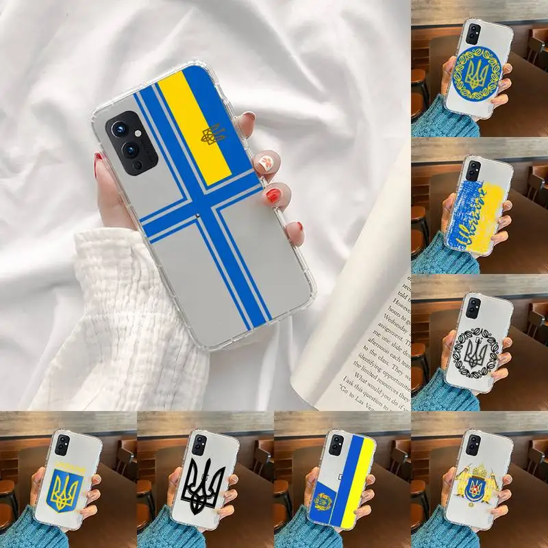 

Ukraine Phone Case Transparent For OnePlus 9 8 7 7t 8t Oppo find X3 X2 reno5 Vivo X60 X50 Pro MeiZu 17 16XS