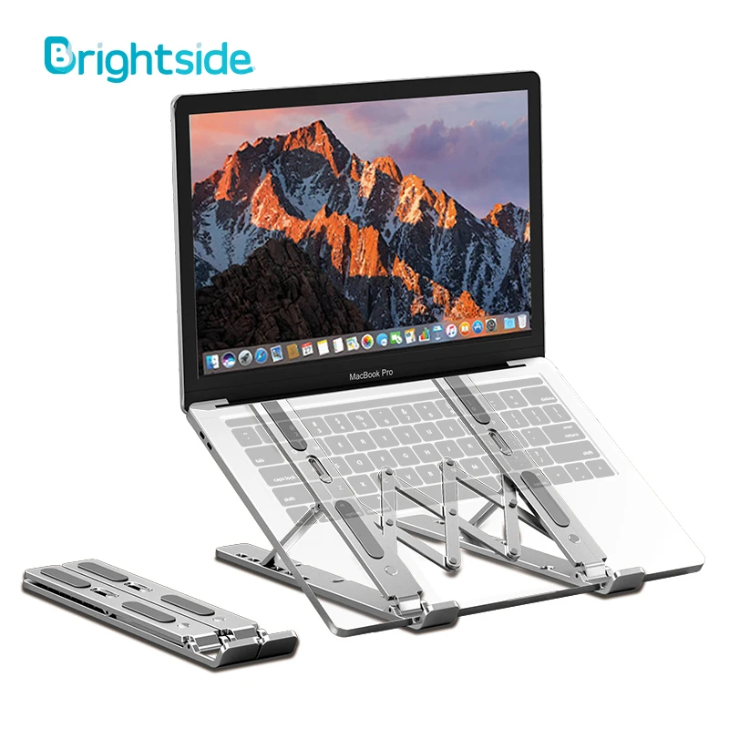 

Laptop Stand Foldable Support Base Adjustable Notebook Stand For Macbook Pro Portable Computer Laptop Holder Bracket Riser