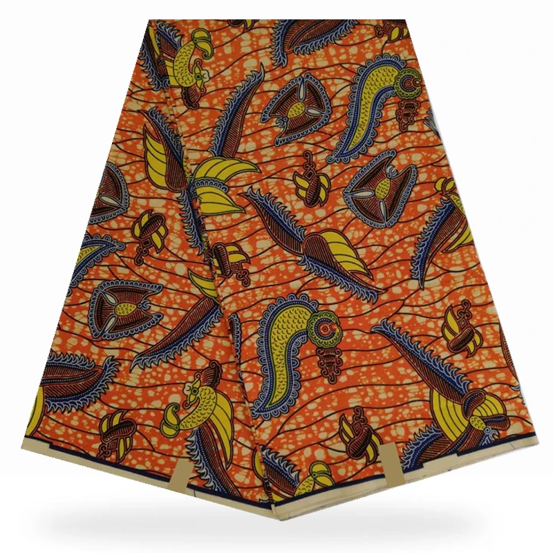 Miss L новейший стиль Настоящая Африканская вощеная ткань принтом 6 ярдов/шт 100%