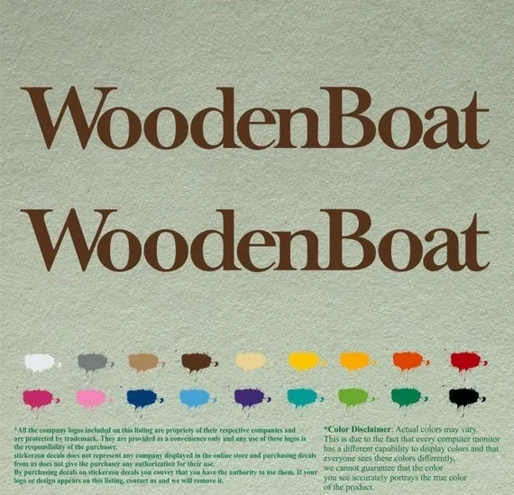 Виниловые наклейки для 1 пары WoodenBoat лодочный подвесной мотор Лот из 2 | Автомобили