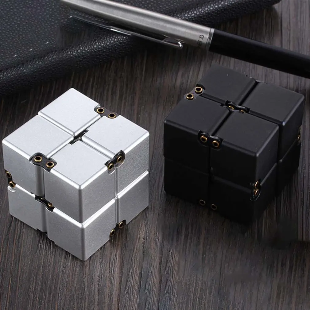 

Magic Cube Aluminium Cube Toys Premium Metal Deformation Magical Anti-stress relief Cube Stress Reliever for Anxiety