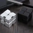 Магический куб алюминиевый куб игрушки из металла высокого качества деформации волшебный анти-игрушка для снятия стресса, куб для снятия стресса для беспокойства
