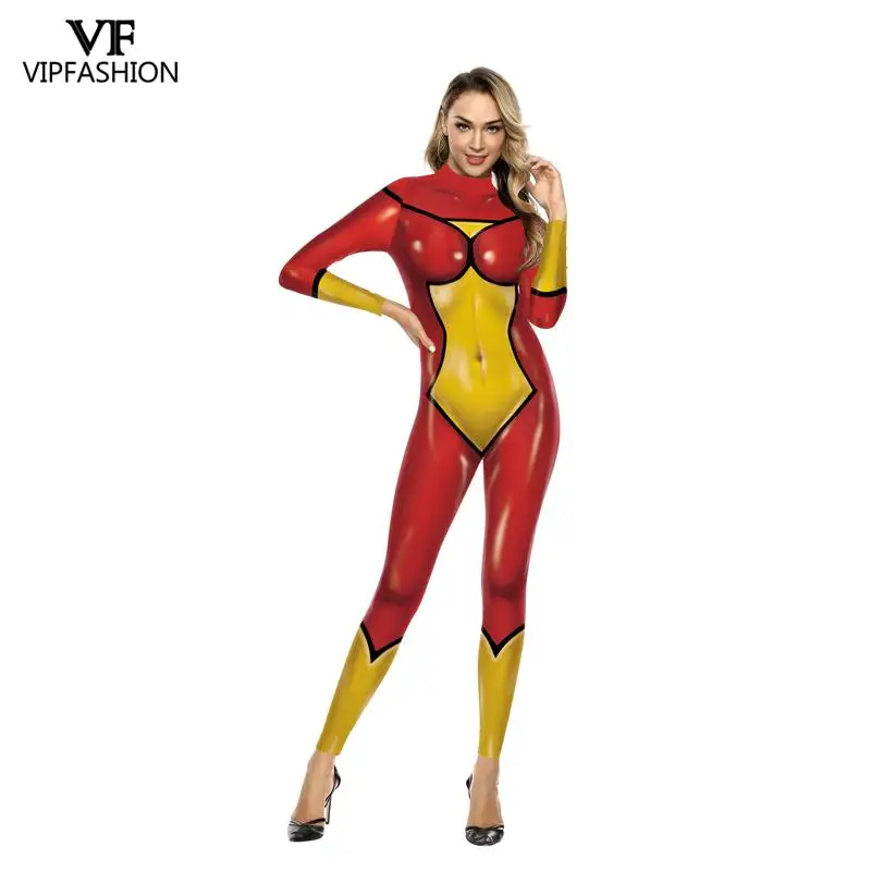 Костюм для косплея Для Взрослых VIP Модный комбинезон с принтом костюм супергероя