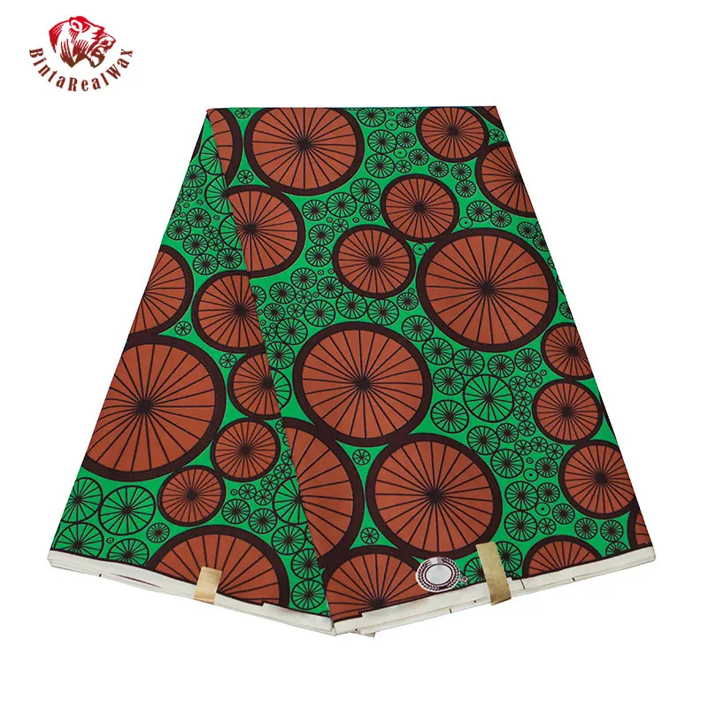 Анкара ткань Африки в реальном Воск Принт tissus Африканский бинта реальные воск