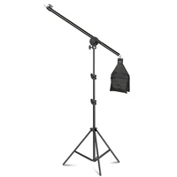 photographic equipment photo studio light kit boom arm stand tripod with 200cm light stand tripod cross arm with sandbag