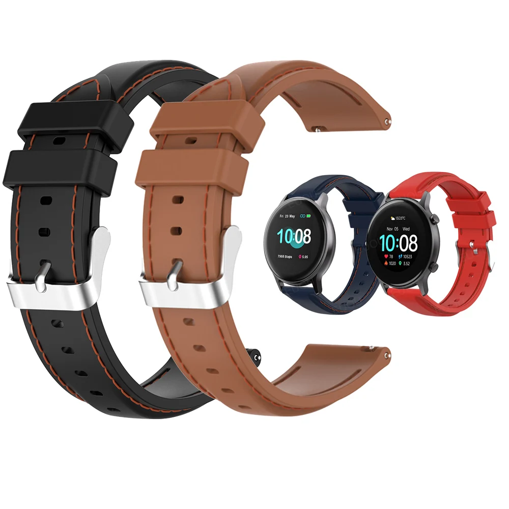 For UMIDIGI Uwatch 3S 2S Suture Silicone Strap Smartwatch Wristband Uwatch2 Urun S Band Watchband Bracelet Replace Accessories