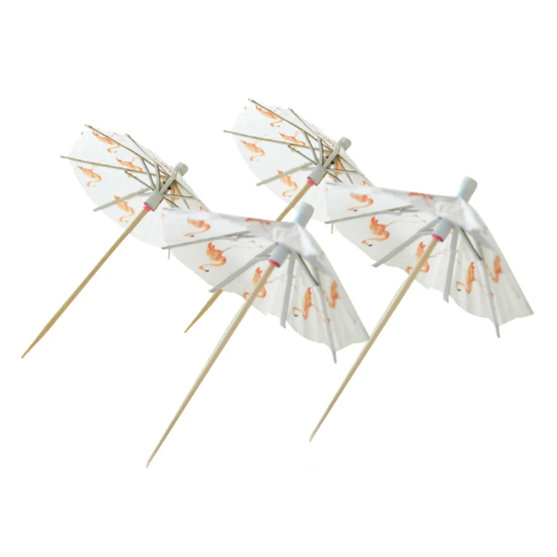 20 шт. зонт Фламинго сделай сам топпер для торта фруктовая зубочистка Коктейльные
