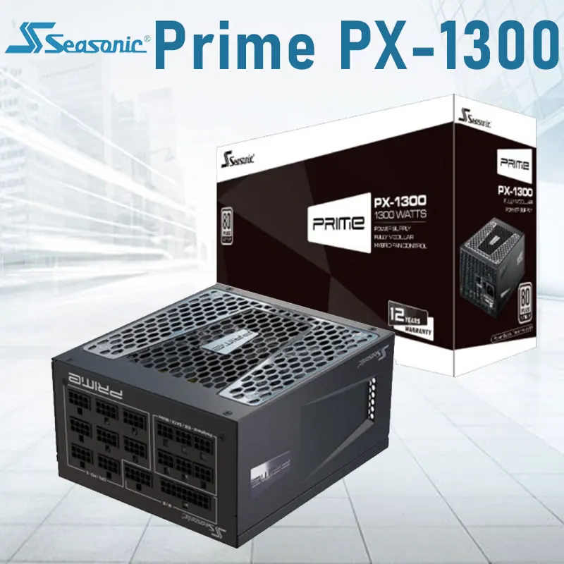 

Seasonic Prime PX-1300 Power Supply Rated 1300W 100-240V PFC 135mm Gaming PC Power Supply Support 12th Gen Intel AMD Computer