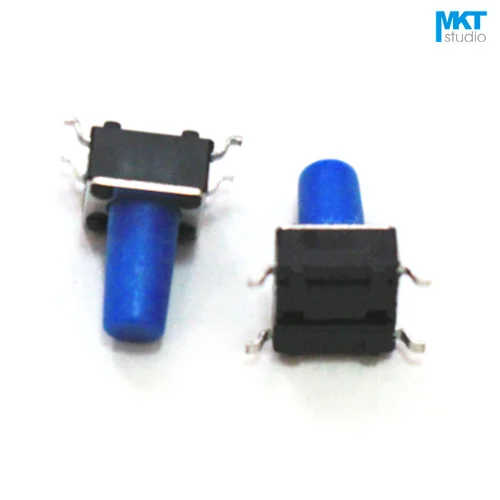 100 шт. 6*6*8/8.5 мм SMD микро кнопочный тактовый электронный переключатель коричневый