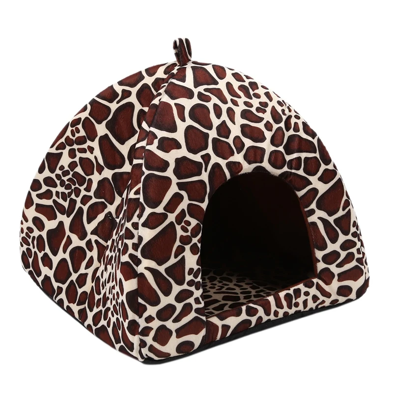 Домик для собак кошачий подстилка модная палатка щенков зимняя теплая кровать