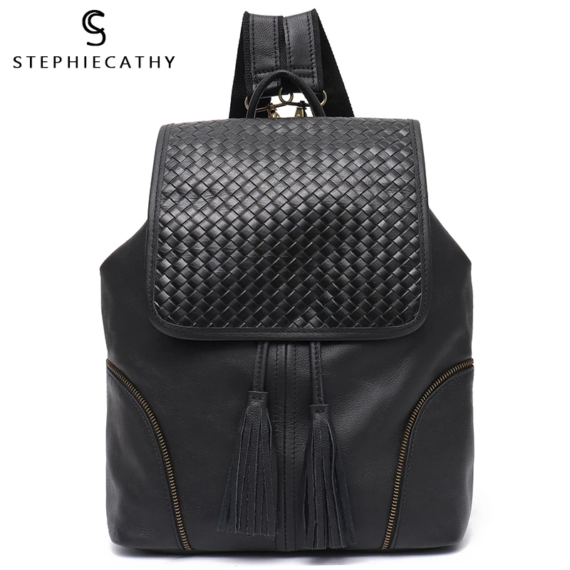 SC итальянские кожаные винтажные рюкзаки для женщин повседневные сумки на плечо с