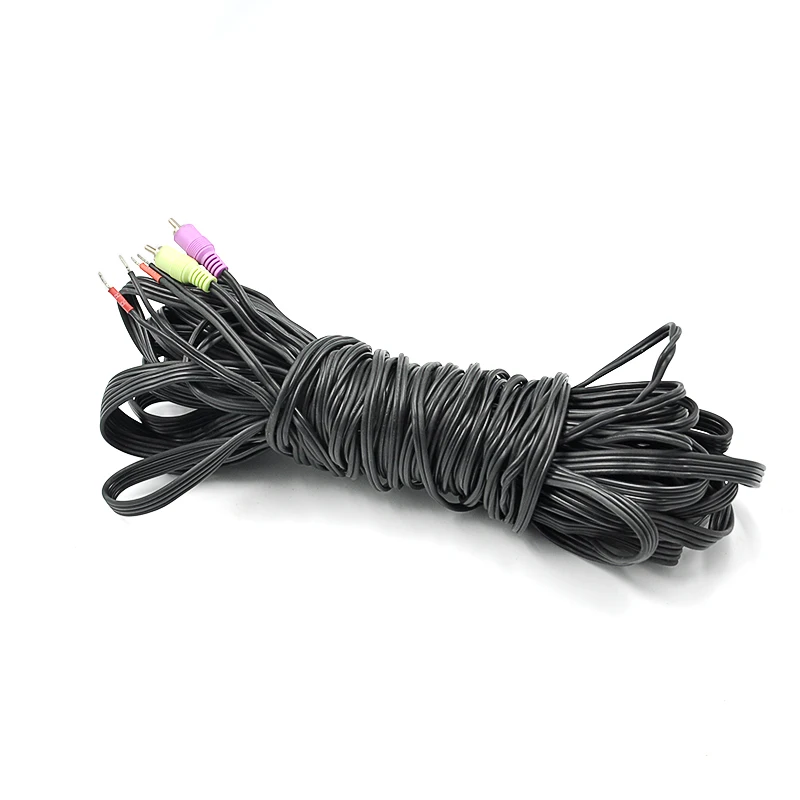 Подержанный задний левый и правый кабель для динамика провод RCA на