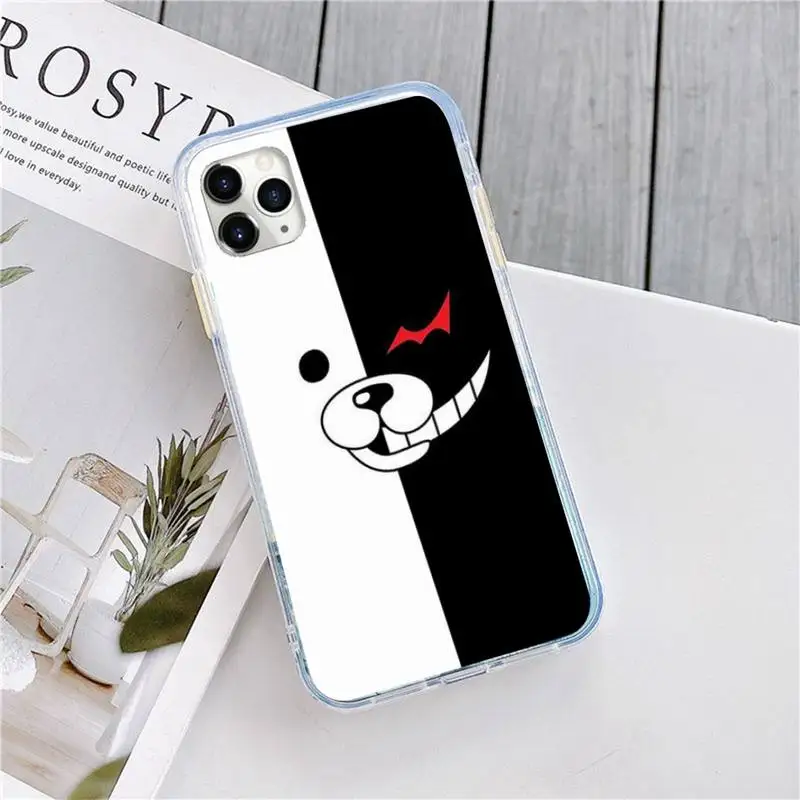 

Kumamon Danganronpa Monokuma fashion luxury Phone Case for iPhone 11 12 pro XS MAX 8 7 6 6S Plus X 5S SE 2020 XR