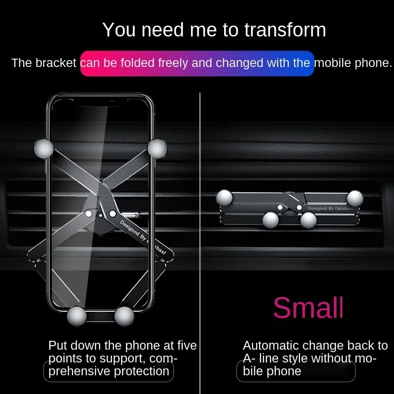 

Gravity Car Phone Holder Air Vent Mount Mobile Cell Stand Smartphone GPS Support For iPhone 12 Pro Max Huawei Xiaomi Samsung