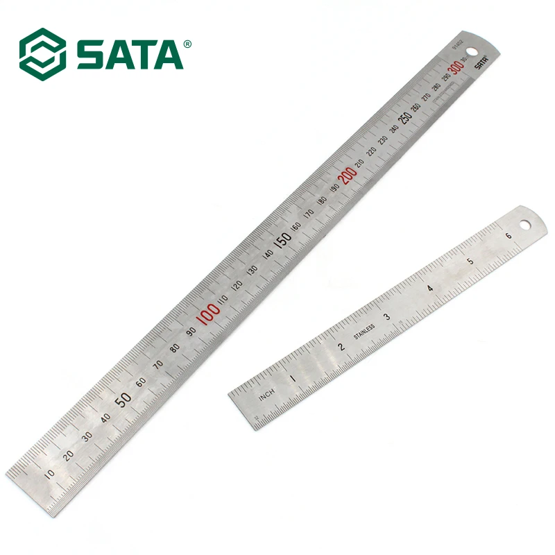Линейка из нержавеющей стали SATA линейка 150 мм 91401 | Инструменты